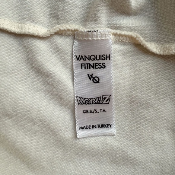Vanquish X Dragonball Z Vegeta Mens Ivory Work Out Athletic Stringer Tank Top M - Picture 11 of 12